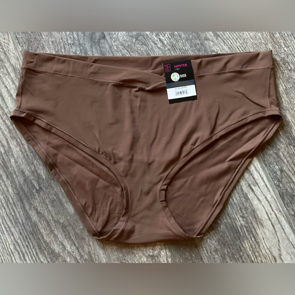 New Nobo No Boundaries Micro Crossover Hipster Panties You Pick Size Brown Latte